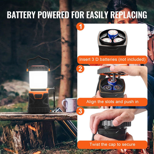 VEVOR LED Camping Lantern Battery Powered All-in-one for Exceptional Experience EasyOptionXY LLC