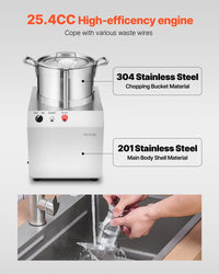 Food Processor Vegetable Chopper 4.3 Quart F ood-G rade Stainless Steel Blender EasyOptionXY LLC