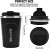 12 oz Stainless Steel Vacuum Insulated Tumbler - Coffee Travel Mug Spill Proof with Lid - T hermos Cup for Keep Hot/Ice Coffee; Tea and Beer EasyOptionXY LLC