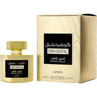LATTAFA CONFIDENTIAL PRIVATE GOLD by Lattafa EAU DE PARFUM SPRAY 3.4 OZ EasyOptionXY LLC