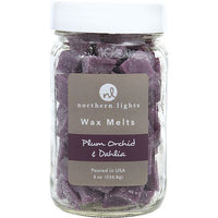 PLUM ORCHID & DAHLIA by Northern Lights SIMMERING FRAGRANCE CHIPS - 7 OZ JAR CONTAINING 100 MELTS