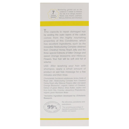 Effetto Reale Intense Nourishment Conditioner by LErbolario for Unisex - 4.2 oz Conditioner EasyOptionXY LLC