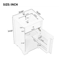 20\" Bathroom Vanity with Sink, Bathroom Cabinet with Soft Closing Door, Storage Rack and Adjustable Shelves EasyOptionXY LLC