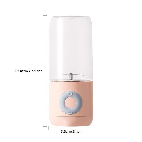 500ML Mini Portable Mixer Cup; Fruit Veggie Juicer; Portable Blender For Fresh Juice; Fresh Juice Blender; Blender Cup Electric; Personal Size Blender For Shakes; and Smoothies; USB Charging Blender EasyOptionXY LLC