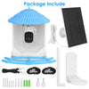 Solar Powered Smart Bird Feeder 2K Bird Watching Camera With PIR Motion AI Birds Species Identify Two-Way Audio Real-Time App Notification Capture Video Gift For Bird Lover