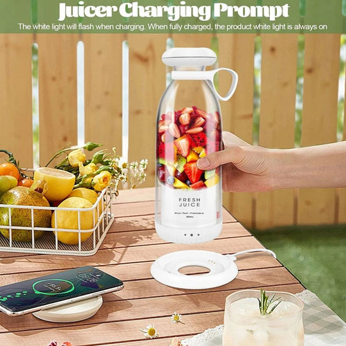 350ml Electric Juicer Blender Mini Portable Blender Bottle USB Rechargeable Fruit Mixers Juicers Multifunction Juice Maker Machine Food Milkshake Cup EasyOptionXY LLC