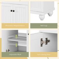 24" Modern Sleek Bathroom Vanity Elegant Ceramic Sink with Solid Wood Frame, Adjustable Shelf EasyOptionXY LLC