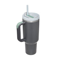1200ml Stainless Steel Mug Coffee Cup Thermal Travel Car Auto Mugs T hermos 40 Oz Tumbler with Handle Straw Cup Drinkware New In