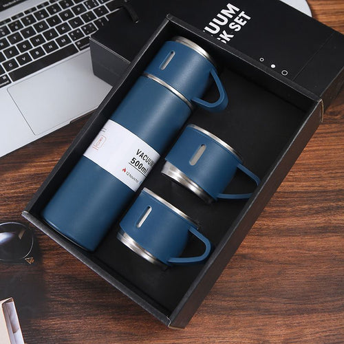 1pc/1Set Stainless Steel Thermal Cup; With Gift Box Set; Double Layer Leakproof Insulated Water Bottle; Keeps Hot And Cold Drinks For Hour EasyOptionXY LLC