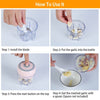 Mini Electric Garlic Chopper 8.45OZ Cordless Garlic Mincer Food Chopper