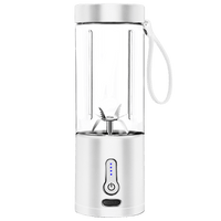 1pc 530ML Powerful Portable Blender For Smoothies Shakes USB Rechargeable Food Processor Fruit Mixer Machine Mini Juicer Blender Cup