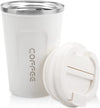 12 oz Stainless Steel Vacuum Insulated Tumbler - Coffee Travel Mug Spill Proof with Lid - T hermos Cup for Keep Hot/Ice Coffee; Tea and Beer