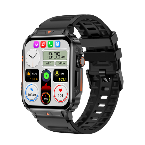 Outdoor Sports Square Smartwatch Answer Call Big Battery Fitness Tracker Waterproof Smartwatch Men For IOS Android