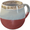 18 oz Large Pottery Coffee Mug, Brown Big Tea Cup for Office and Home, Dishwasher and Microwave Safe