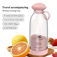 350ml Electric Juicer Blender Mini Portable Blender Bottle USB Rechargeable Fruit Mixers Juicers Multifunction Juice Maker Machine Food Milkshake Cup EasyOptionXY LLC