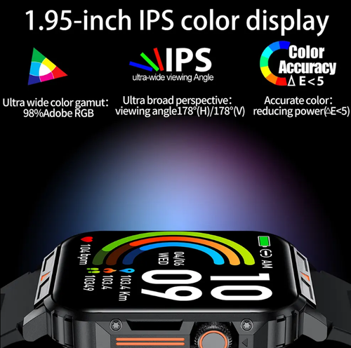 Outdoor Sports Square Smartwatch Answer Call Big Battery Fitness Tracker Waterproof Smartwatch Men For IOS Android