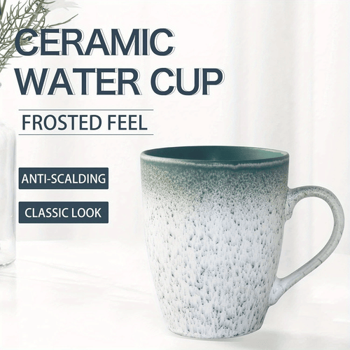 18 oz Large Pottery Coffee Mug, Green Big Tea Cup for Office and Home, Dishwasher and Microwave Safe… EasyOptionXY LLC