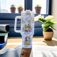 1pc 40oz Water Bottles,5D Little Turtle Series Tumbler,Large Capacity Stainless Steel Tumbler Insulation Cup With Lid And Straw For Women,Camping,Driving,skiing,Thermocoolers.Best Gift