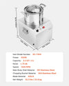 Food Processor Vegetable Chopper 4.3 Quart F ood-G rade Stainless Steel Blender EasyOptionXY LLC