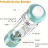Portable Blender USB Rechargeable, Personal Size Blender for Shakes and Smoothies, Strong Cutting Power with Six Blades, 13.5Oz Juicer Cup for Sports, Travel