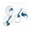 Food Processor Spatula for Thermomix Rotating Scraper for Pots Wall Food Removal Collection and Processing Tools Kitchen Utensil