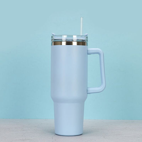 1200ml Stainless Steel Mug Coffee Cup Thermal Travel Car Auto Mugs T hermos 40 Oz Tumbler with Handle Straw Cup Drinkware New In