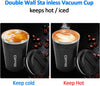 12 oz Stainless Steel Vacuum Insulated Tumbler - Coffee Travel Mug Spill Proof with Lid - T hermos Cup for Keep Hot/Ice Coffee; Tea and Beer