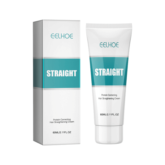 EELHOE Protein Corrective Straightening Cream Smoothes Frizz Repairs Split Ends Damaged Hair Straightening Leave-In Conditioner EasyOptionXY LLC