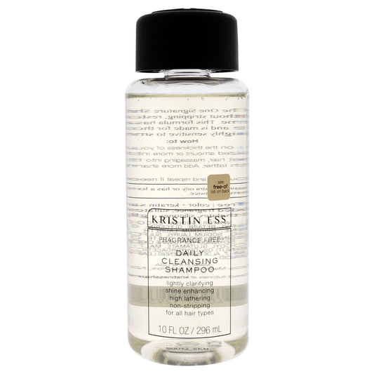 Fragrance Free Daily Cleansing Shampoo by Kristin Ess for Unisex - 10 oz Shampoo EasyOptionXY LLC