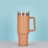 1200ml Stainless Steel Mug Coffee Cup Thermal Travel Car Auto Mugs T hermos 40 Oz Tumbler with Handle Straw Cup Drinkware New In
