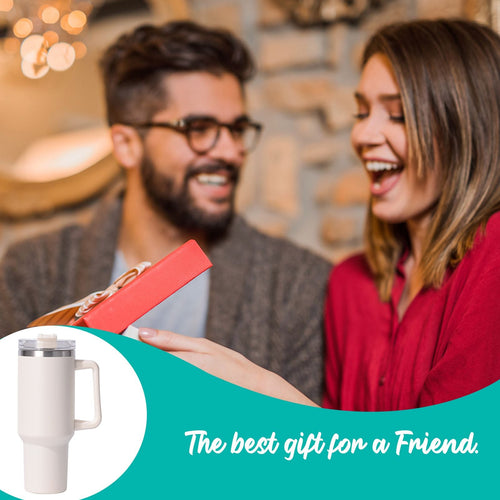 40oz large capacity tumbler, With Handle And Straw Lid, Insulated Reusable Stainless Steel Water Bottles Travel Mug Coffee Cup car cup water cup For Men Women Outdoor Camping Driving,  gift EasyOptionXY LLC