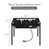 225,000 BTU Outdoor Propane Camp Stove – 3 Burner Cooker