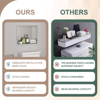 Brushed Stainless Steel Wall Shower  Niche , Double Recessed Shower Shelf for Bathroom EasyOptionXY LLC