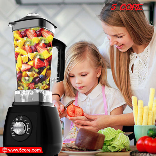 5 Core 2L Professional Countertop Blender For Kitchen 68 Oz 2000W High Speed BPA Free 6 Titanium Blade Smoothie Blender Electric For Soup Shake Juice Multi-Speed Manual JB 2000 M EasyOptionXY LLC