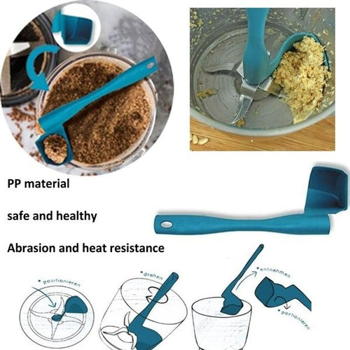 Food Processor Spatula for Thermomix Rotating Scraper for Pots Wall Food Removal Collection and Processing Tools Kitchen Utensil EasyOptionXY LLC