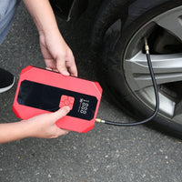 Portable Car Jump Starter Air Compressor 1500A 400PSI Car Battery Charger Jump Starter Power Bank LED Flashlight Digital Tire Inflator for 4.0L Gasoline Or 2.0L Diesel Engine