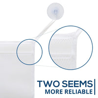 Bath Toy Organisers Set of 2 Large Size 14.16 x 19.67 in and 15.75 x 19.68 in Storage Net Bags for Baby Bathtub Toys 4 Strong Suction Cups Bathroom Shower Caddy Holder Multi Use for Kids Toddlers