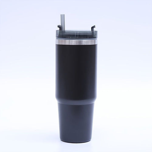 1pc Stainless Steel Vacuum Mug; Home; Office Or Car Vacuum Flask; Insulation Cup With Straw; Insulated Tumbler EasyOptionXY LLC