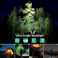 Portable Charger, Solar Power Bank 33500mAh Fast Charging, Solar Battery Pack with Waterproof 6W Bright Flashlight for iPhone S amsung Tablet