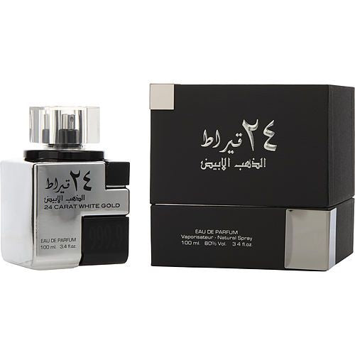 LATTAFA 24 CARAT WHITE GOLD by Lattafa EAU DE PARFUM SPRAY 3.4 OZ EasyOptionXY LLC