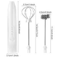 1 Milk Frother With Stand Handheld Frothing Electric Whisk With ; Speed Blender; Milk Froth; Mini Blender And Coffee Blender Froth Smoothie; Latte; EasyOptionXY LLC