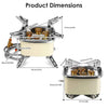 13000W Portable Windproof Camping Stove Five-head Gas Cooking Burner
