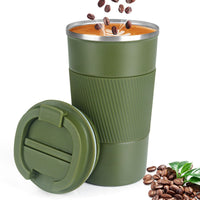 1pc; Stainless Steel Vacuum Insulated Tumbler; Coffee Travel Mug Spill Proof With Lid; T hermos Cup For Keep Hot/Ice Coffee; Tea And Beer