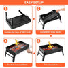 Portable Charcoal BBQ Grill – Lightweight Folding Smoker for Outdoors