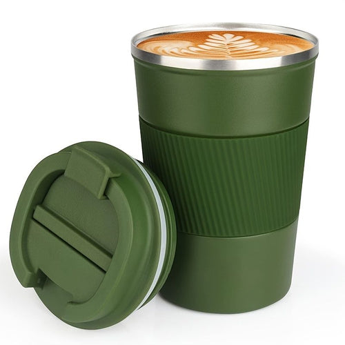 1pc; Stainless Steel Vacuum Insulated Tumbler; Coffee Travel Mug Spill Proof With Lid; T hermos Cup For Keep Hot/Ice Coffee; Tea And Beer