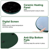 Desktop Electric Cup Warmer 8Hours Auto Off Overheating Protection Smart Timer Setting 2 Temperature Levels  Ceramic Heating Panel For Office Home EasyOptionXY LLC