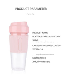 1PC Portable Blender; One-handed Drinking Mini Blender For Shakes And Smoothies With Rechargeable USB