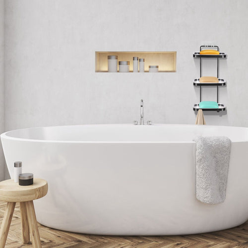 Soap Dish Soap Bar Holder Square Soap Rack Wall Mounted S Bar Shower Bathroom Self with 2 Hooks EasyOptionXY LLC