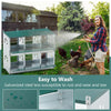 6-Room Metal Chicken Nesting Box – Galvanized Steel Hen Coop
