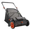 Heavy Duty 21" Push Lawn Sweeper for Leaves & Grass
